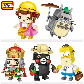 1464 LOZ Desene animate Mei Blocuri Urs Miyazaki Anime Vecinul Meu Totoro Mini Cărămizi Headz Jucării de Colecție Blocuri