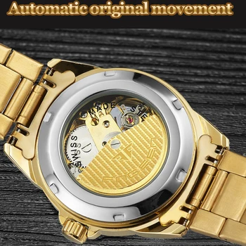 Reloj Mujer Skeleton Tourbillon Ceas de mana pentru Femei, Administrat de 30M rezistent la apă Oțel Automatic Ceas pentru Bărbați Ceas Iubitor de Ceasuri