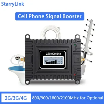 2G 3G 4G Display LCD Moblie Telefon Celular Amplificator de Semnal Repetor Amplificator 850 900 1800 2100 MHz Antena Yagi +10M Cablu