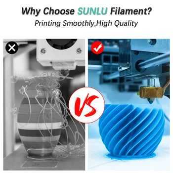 SUNLU PLA/ PLA+ Imprimantă 3D cu Filament Non-blocat Duza de Înaltă Calitate cu Filament de 1.75 mm 1kg DIY de Desen Digitale Pentru FDM Imprimantă 3D