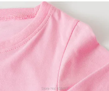 Unicorn Bumbac Roz Fete pentru Copii tricou Brand 2021 Copii Topuri Tricou Copii cu Maneca Lunga t-shirt Girl Haine pentru Sugari Bluza Bebe