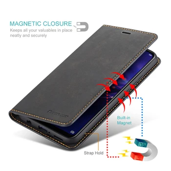 De lux de Caz pentru IPhone 11case Acoperi Caz Telefon din Piele de Caz Flip Wallet Acoperire Magnetică