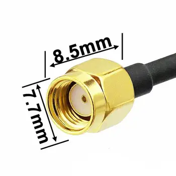 5 dbi Dual band Impermeabil Antena WIFI 2.4 G 5g 5.8 G RP SMA Male cu Bază Magnetică Amplificator WLAN Rapel 3M Cablu