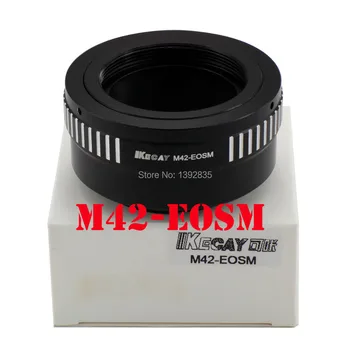 Kecay de Înaltă Precizie Mount Adaptor Pentru M42 Mount Lens pentru EOSM pentru EOS-M EF-M Adaptor de montare-Negru+Argintiu