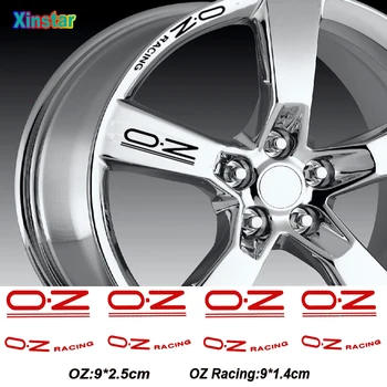 8pcs OZ Racing Car Roata Autocolant Pentru OZ Rally Racing Wheels Vorbit Autocolante Negru Universal Auto, Accesorii Tunning