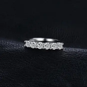 JewelryPalace CZ Inele de Nunta de Argint 925 Inele pentru Femei care pot fi Stivuite-a Aniversare Inel Eternitate Trupa Argint 925 Bijuterii