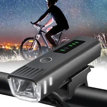 4 Modul Inteligent de Inducție Față de Bicicletă Lumină Set USB Reîncărcabilă de iluminare din Spate cu LED-uri Faruri Impermeabil Biciclete Lampa Lanterna Bicicleta