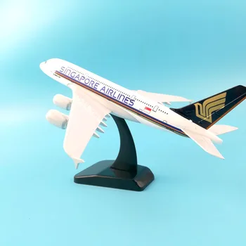 20CM Singapore aeronavelor de Aviație model airbus A380,avionul avion de model avioane de jucărie cadou,16CM turnat sub presiune din Aliaj de metal de aeronave model