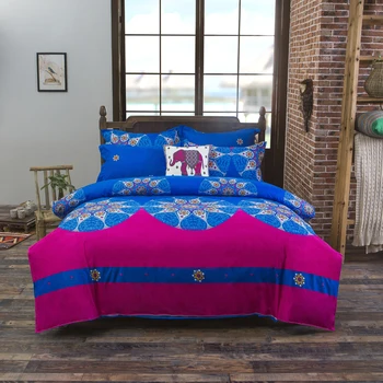Boem 3d mângâietor seturi de lenjerie de pat Mandala carpetă acopere set de iarna cearșaf față de Pernă regina king size, lenjerie de pat