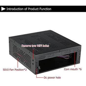 PC-ul Universal, Caz ITX Server Tower Port Încorporat Caz de Calculator PC Șasiu pentru Placa de baza