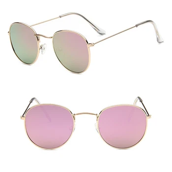 Yoovos 2021 Rotund ochelari de Soare Femei Oglindă Metalică de Brand Designer de ochelari de Soare Retro Ochelari de soare Ochelari de Soare de Conducere Oculos De Sol UV400