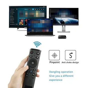 Air Mouse Bluetooth Voice Control de la Distanță pentru Smart TV Android Box IPTV Wireless 2.4 G 433 Mhz ONLENY 2.4 ghz - 2.4835 ghz 1set