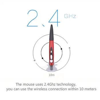 2.4 GHz Wireless USB Optic Prezentator Pen Mouse-ul Reglabil 500/1000DPI Ergonomic Mini Soareci pentru Calculator, Laptop, Smart TV Box