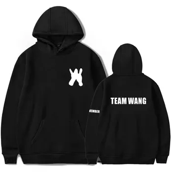 Kpop GOT7 Jackson Echipa Wang același imprimare fleece Hanorac pentru că got7 toamna iarna unisex Hanorac Hanorac pulover Jacheta haina