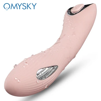 OMYSKY Puternic G-spot Vibrator Clitoridian Penis artificial Vibratoare pentru Femei Micro-Impulsuri de Curent stimula Masaj Jucarii Sexuale Pentru Adulți