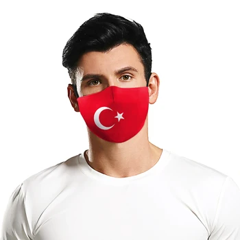 Unisex Pavilion Turcia Gura Masca de Imprimare 3D Masca Praf-dovada Filtre Masca Material Lavabil Gura Masca pentru Adult Copii
