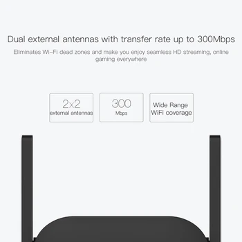 Original Xiaomi WiFi Amplificator Pro 300Mbps WiFi Repeater Mijia Semnal Wifi 2.4 G Extender Router-ul 2 Km Router Wireless mi router