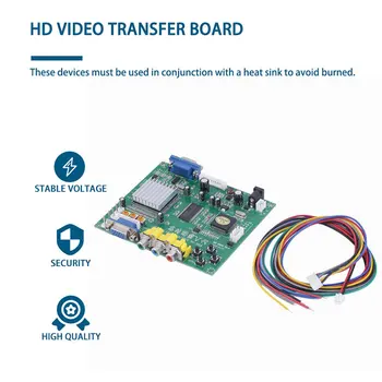 RGB CGA EGA YUV la VGA HD Video Converter Bord Moudle HD9800 HD-Convertor de Bord GBS8200 Non-Protejat de Protecție
