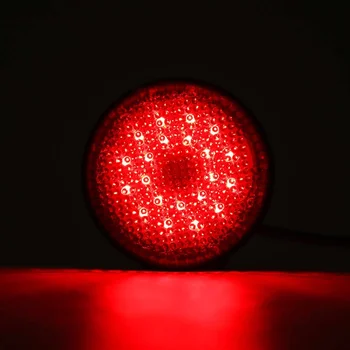 2 buc Roșu Stânga și Dreapta Bara Spate Rotund Reflectoare de Lumina Benzi Reflectorizante Pentru Nissan QASHQAI 2007 - Accesorii Exterioare