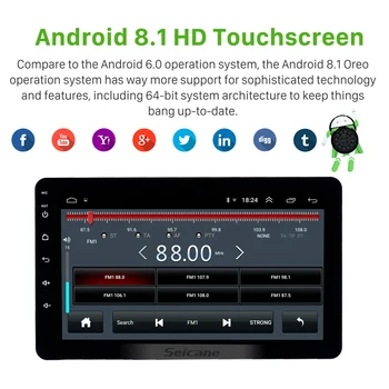 Seicane 2 Din Android 8.1 8 inch Universal GPS Radio Auto wifi Player Multimedia Pentru Nissan TOYOTA Kia RAV4 Honda, VW, Hyundai