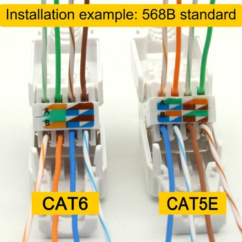 Xintylink rj45 Fără conector ethernet cu mufă de cablu cat5 cat5e cat6 rețea 8P8C utp neecranat modular terminale refolosite
