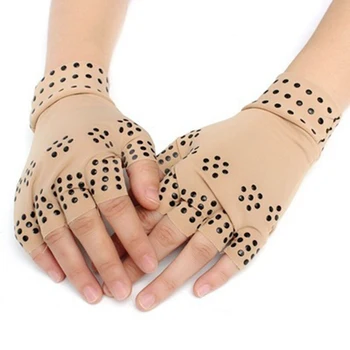 1 Pereche Suport pentru Încheietura mâinii Mănuși 2020 Magnetic Anti Artrita Sănătate Terapia de Compresie Mănuși Fingerless Anti-edem Sănătate Mănuși