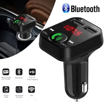 Auto Bluetooth Transmițător FM Handsfree Wireless Receptor Audio Auto MP3 Player 2.1 Un Dual USB Încărcător Rapid Accesorii Auto