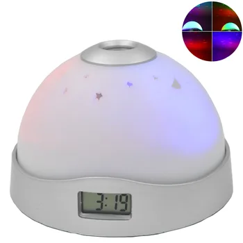 Timp Camera Copiilor Alarmă Mini-Schimbare de Culoare de Proiecție Copii Ceas Lumina de Noapte LED-uri de Afișare