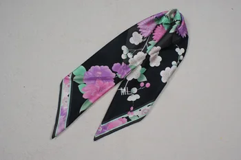 2019 moda elegant de flori eșarfă de mătase 90*90 cm pătrat șal realizate manual folie rola pentru femei lady transport gratuit