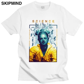Moda Breaking Bad Jesse Pinkman T Camasa Barbati cu Mâneci Scurte Heisenberg T-shirt Casual Știință Tricou din Bumbac Tee Merch Cadou