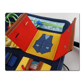 Montessori Jucarii pentru Copii Puzzle Abilități de Bază Copilul de Activitate Placa pentru Abilitatile Motorii Învăța să se Îmbrace Consiliului de Învățare de Învățământ Jucării