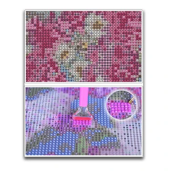 Ornamente de crăciun Tablă de Foraj Rășină Panglică Mozaic 5D Diy Broderie Diamant Tablou goblen Kit Sticker Decor Cameră