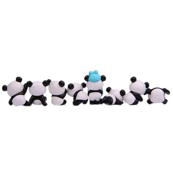 8Pcs/Set Drăguț Multifunctional Practice Elegant, Atractiv Desene animate Panda Figurine de Jucărie Peisaj de Basm Gradina in Miniatura Decor