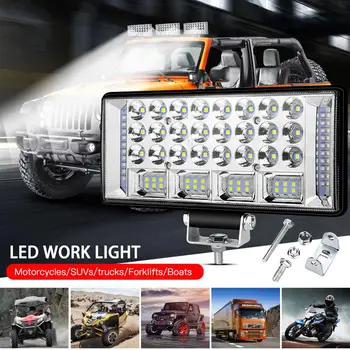 6 inch 204W LED Lumina de Lucru Combo Beam Pentru Masina de Offroad 4WD Tractor Camion cu Barca Trailer SUV 12 24V Loc Inundații 6