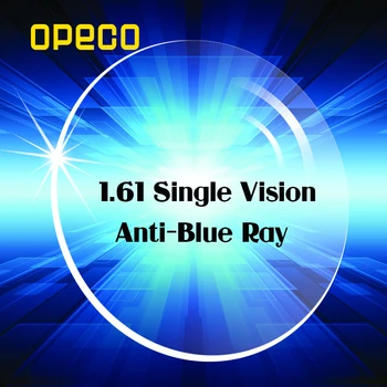Opeco 1.61 Index Anti Blue Ray Viziune Unică Lentile Clare Culoare Radiații baza de Prescriptie medicala Miopie sau Citind Lentile Ochi
