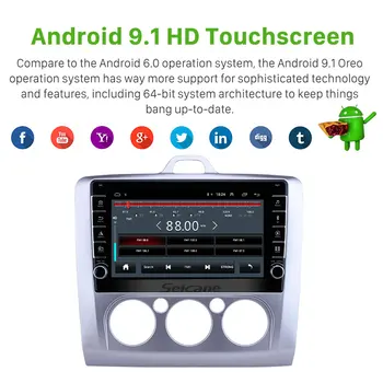 Seicane ROM 32GB 9 Inch Android 9.1 Radio Auto Pentru Ford Focus 2 Exi MT 2 3 MK2/MK3 2004 2005-2009 2010 2011 GPS Unitate Cap Player