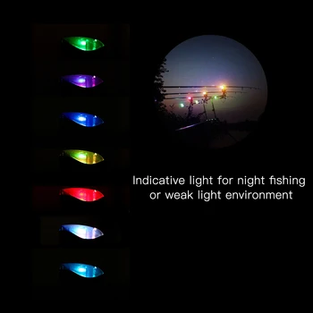Lixada Digitale fără Fir de Pescuit de Alarmă Set de Pescuit Musca de Alertă de Sunet Kit de Culoare Schimbătoare LED Indicator de Alarmă pentru Pescuit de noapte