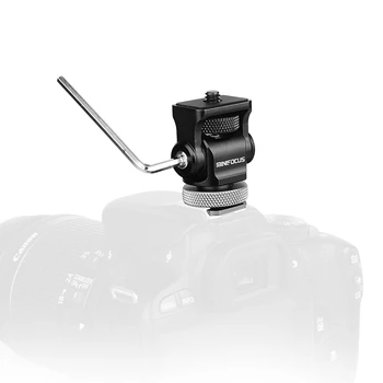 MINIFOCUS Hot Shoe Reglabil de Montare de Bază Monitor Flash Adaptor Microfon Suport Suport cu 180 de Grade de Înclinare Braț Rotativ Sta