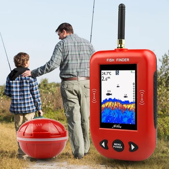 Pește Finder Wireless Portabil Sonar 48M/160ft Adâncime de 200 m Distanta de Gama Pește Lac Detecta Profesionale Pește Finder