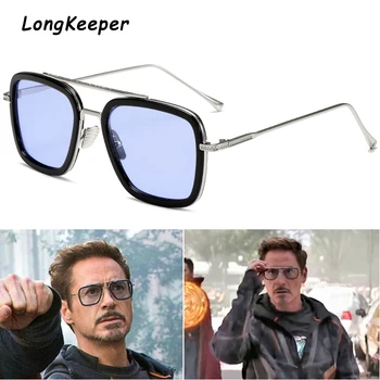 De Moda de lux, Stilul de Tony Stark pentru femei ochelari de Soare pentru Bărbați Piața de Design de Brand Ochelari de Soare Oculos Retro sex masculin iron Man oculos de