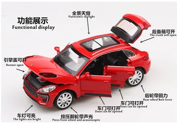 1: 32 model de masina caryan Macan model de masina de simulare mașină de jucărie pentru copii jucărie reveni auto copii cadou de ziua mașină roșie