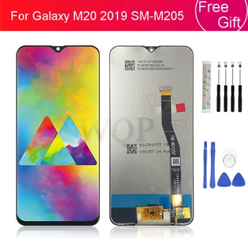 Pentru Samsung Galaxy M20 2019 SM-M205 M205F Display LCD Touch Screen Digitizer Înlocuirea Ansamblului Testat m20 ecran de 6.3