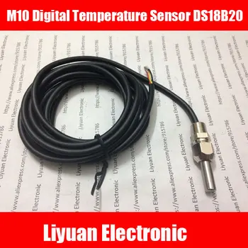 M10 Fir de Instalare Digitală Senzor de Temperatură , Senzor DS18B20 din oțel inoxidabil rezistent la apa ambalare