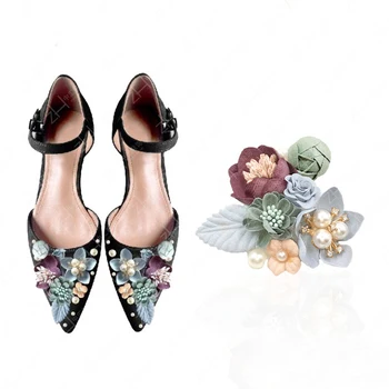 Flori Frunze de Mireasa Petrecerea de Nunta Pantofi de Accesorii Pentru Pantofi cu Toc inalt, Cizme DIY Manual Perla Cizme Pantofi Decoratiuni de Flori