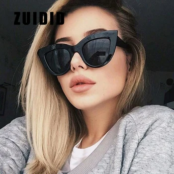 2021 Femei de Moda ochelari de Soare Retro Ochi de Pisică Ochelari de Soare Brand de Lux de Designer Negru Ochelari de vedere Femei UV400 Feminin Nuante Oculos