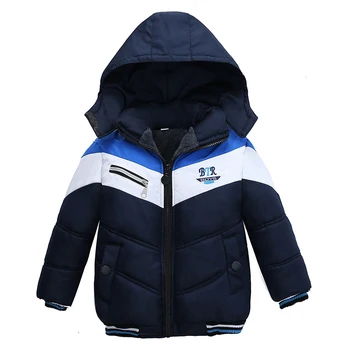 Jacheta pentru copii de iarnă, haine de bumbac, strat băiat cu glugă groasă îmbrăcăminte exterioară cald 2020 vânzare fierbinte 2-5 ani copii haine de calitate