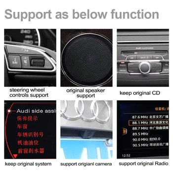 Andrord Radio Stereo Pentru Audi A4 B9 8W 2016 și 2018 2019 2020 Auto Multimedia GPS Navigatie AUX WIFI HD Touch Ecran