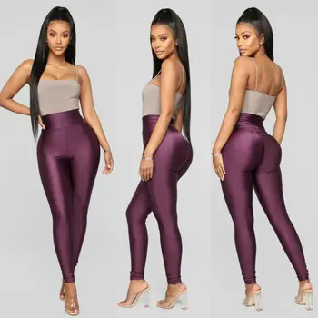 2020 Jambiere de Moda Nouă Primăvară Solid Candy Neon Jambiere pentru Femei de Înaltă Stretch Femei Pantaloni Legging Fata Îmbrăcăminte Leggins