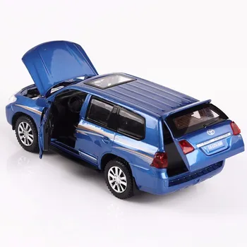 1:32 Teren Ctuiser Aliaj Model de Masina Vehicul Off-Road Model de Masina de Jucarie SUV 4 Usi Deschise Trage Înapoi de Metal Masina de Jucarii Pentru Băiat Colecții
