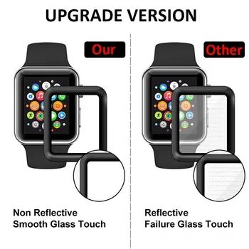 2 Pachet Complet 3D Sticlă Călită Film pentru Apple Watch SE 40/44/38/42mm Ecran Protector Anti-Zero Film pentru iWatch Seria 6 5 4 3